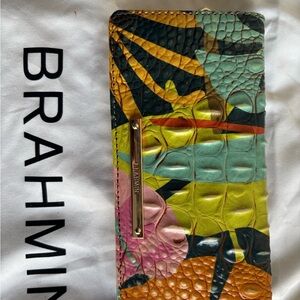Brahmin Colorful Croc Embossed Wallet